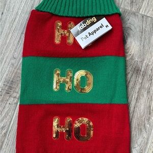 NWT Fabdog Holiday Dog Sweater